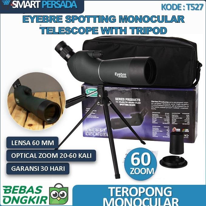 Teropong Monocular Focus Zoom Jarak Jauh With Tripod Terbaik Eyebre