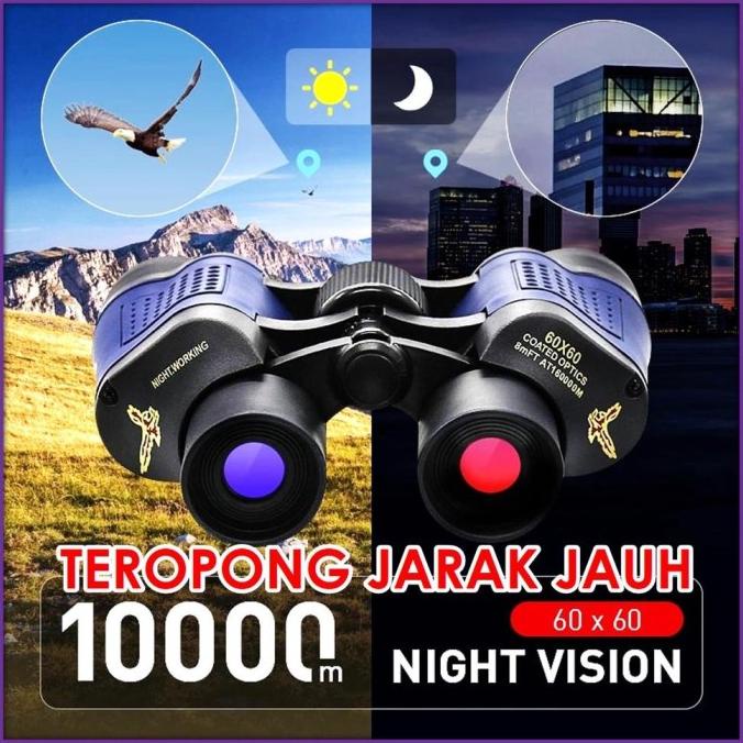Teropong Profesional Jarak Jauh 10 KM Binocular Binokular Outdoor