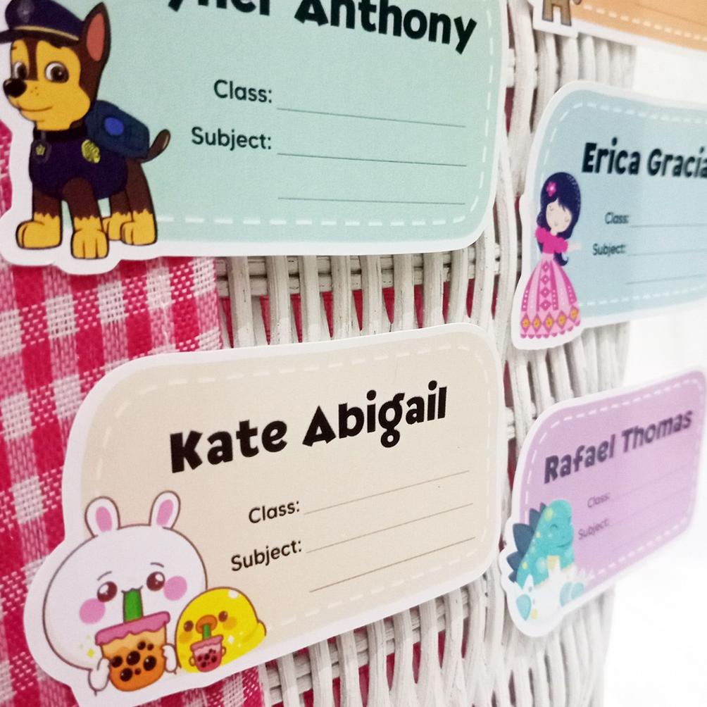 

Trend - Isi 36 pcs Sticker Nama Buku Sekolah Custom / Sticker Mata Pelajaran / Sticker Mapel / Sticker Nama Anak / Stiker Buku Pelajaran .,