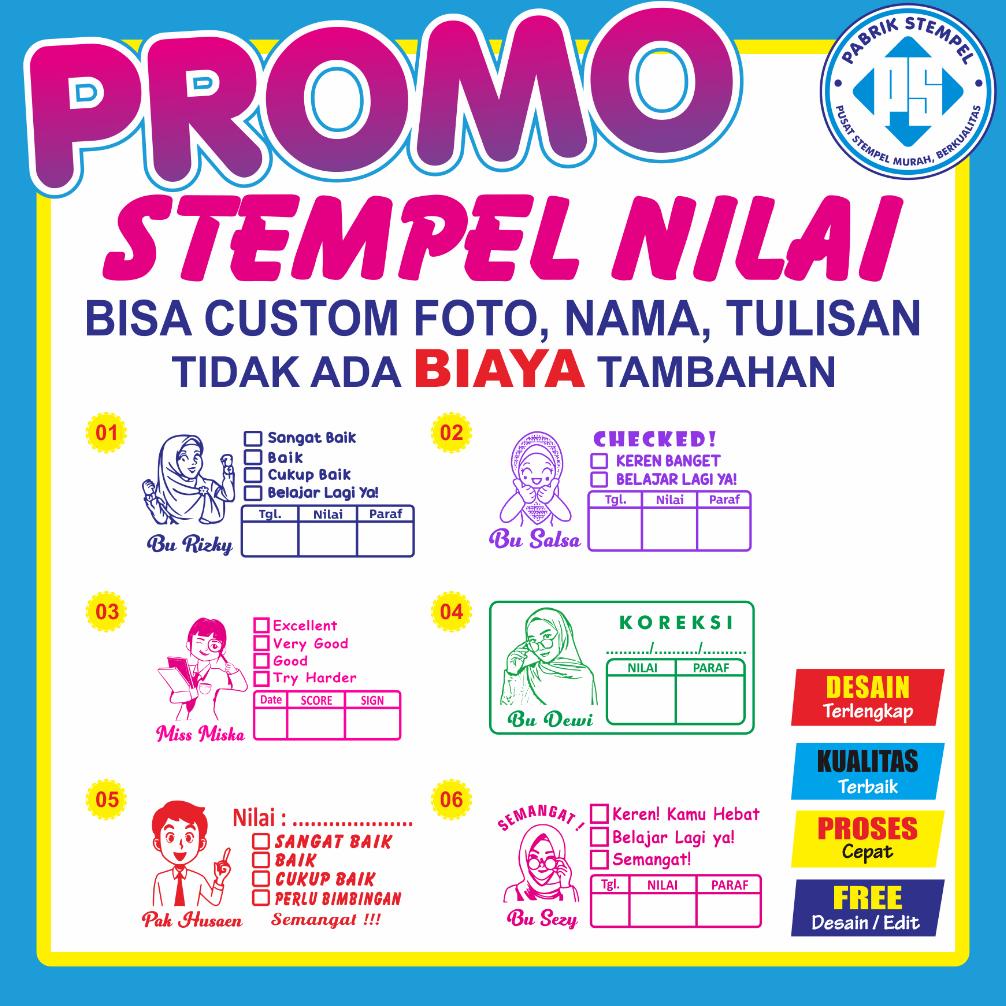 

Terbaik! Stempel Nilai Guru / Penilaian / Koreksi / Checked / Reward ,.