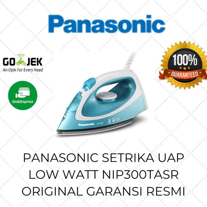 Panasonic Setrika Uap Low Watt Nip300Tasr / Gosokan Baju Steamer Murah Fiyura
