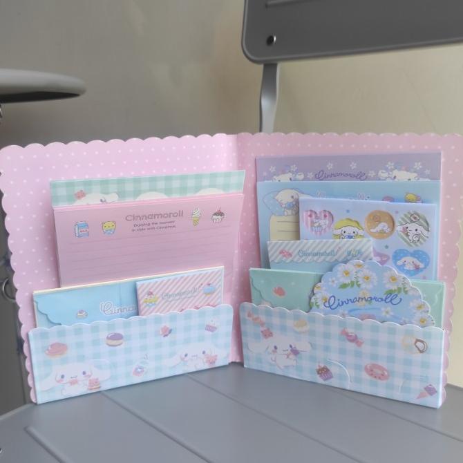 

Sanrio Cinnamoroll Letter Set + Stickers Kertas Surat Cinnamonroll