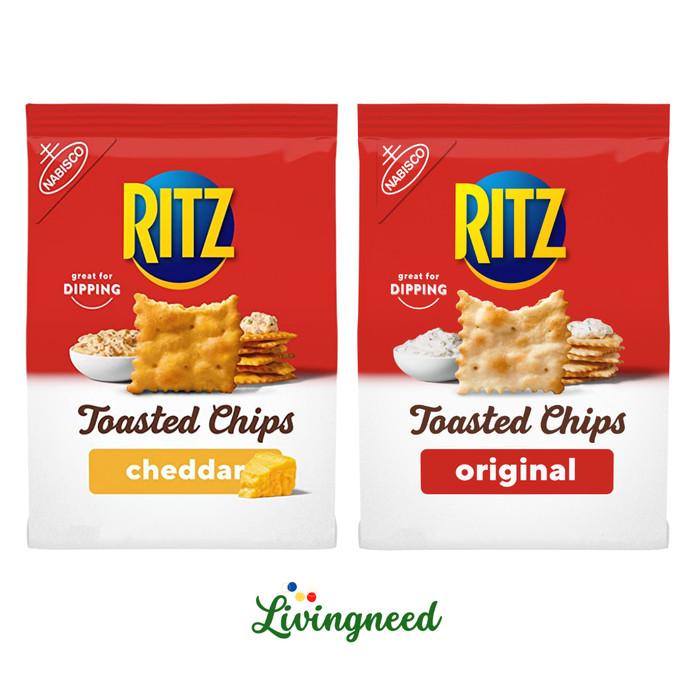 

RITZ Toasted Chips Original Crackers 229 gram - Snack Import USA Best Seller