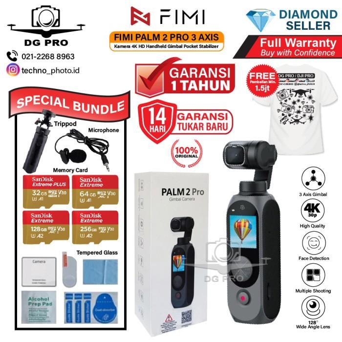 Terlaris Xiaomi Fimi Palm 2 Kamera 4K Hd Handheld Gimbal Pocket Stabilizer