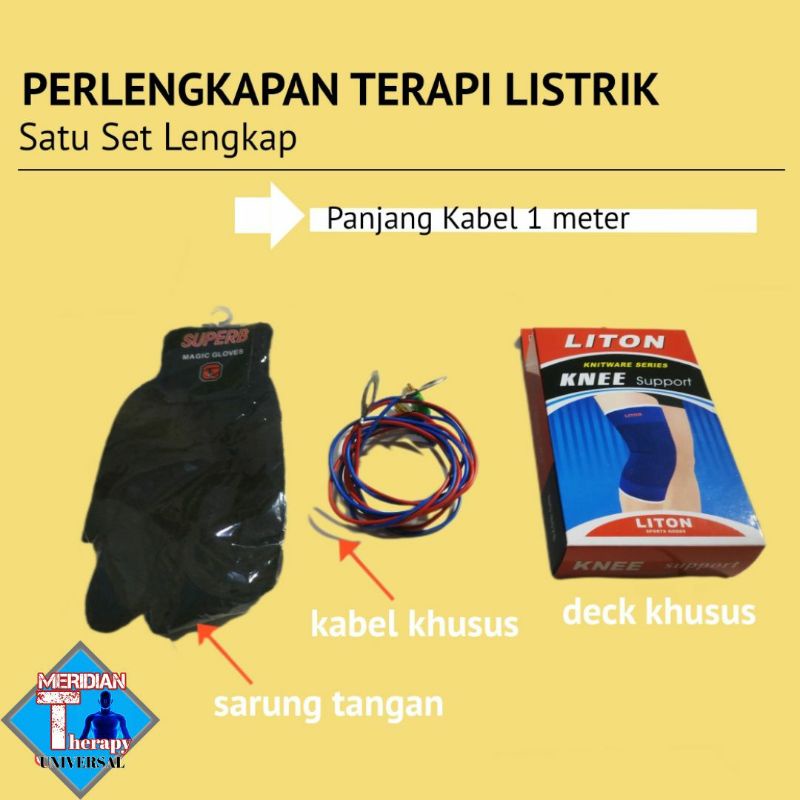 Perlengkapan alat terapi listrik (bisa tanpa kabel kepasien)