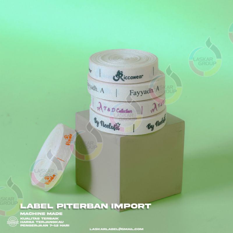 

100pcs label piterban import custon