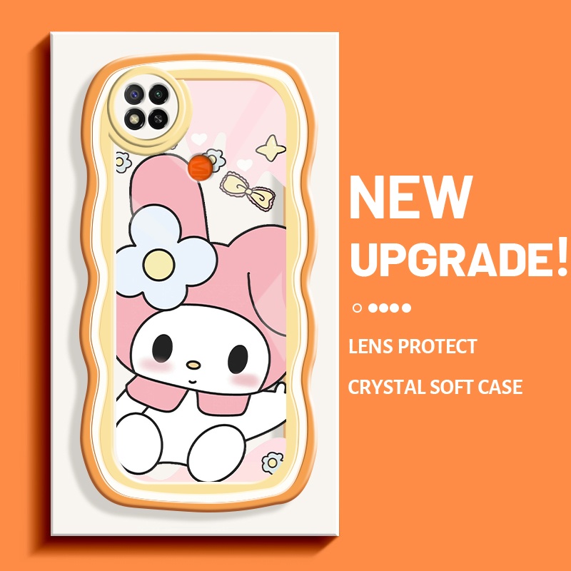 Casing Ponsel untuk Xiaomi Redmi 9C NFC Redmi 8 9A 10C 8A 9T Case kartun pola HP tutup pelindung wad
