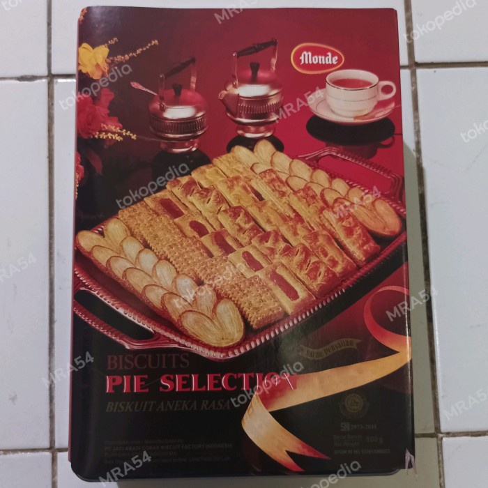 

monde pie selection 800gram murah kue kaleng biskuit kaleng