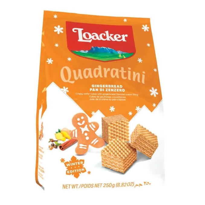 

Wafer Loacker Quadratini Ginger Bread Winter Edition 250g