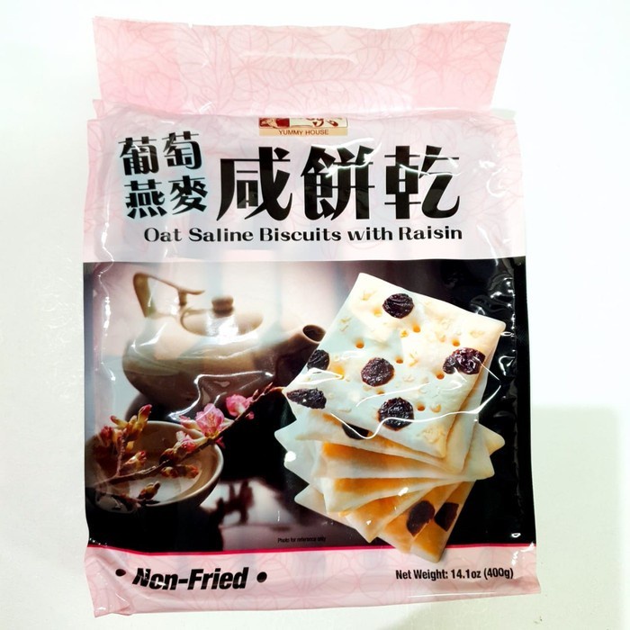 

Yummy House Oat Saline Biscuit With Raisins [400 gr]