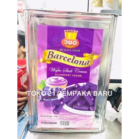 

Astor Barcelona Rasa BLUEBERRY CREAM 1 KARTON Wafer Stik Roll Ungu
