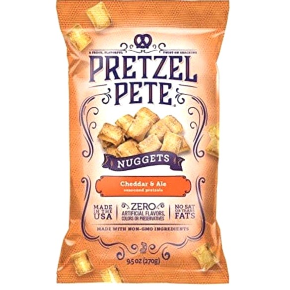 

PRETZEL PETE Nuggets Cheddar & Ale 270gr