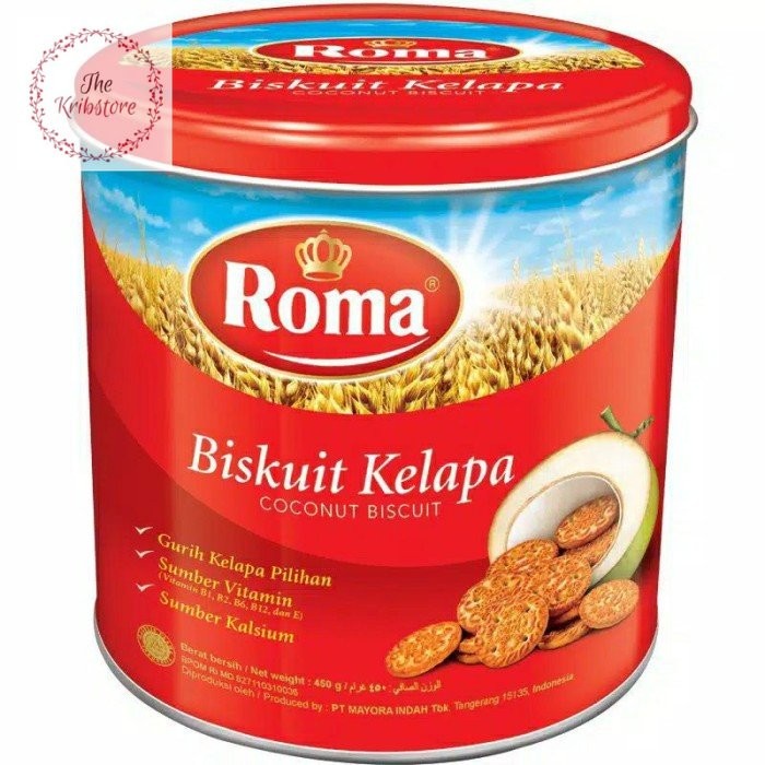 ROMA Biskuit Kelapa Kaleng 405 gr