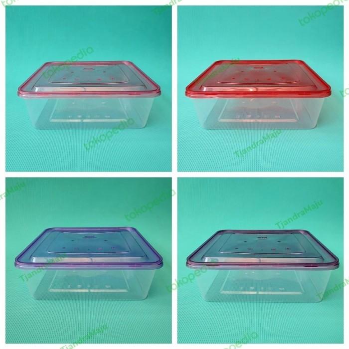 Terlaris Kotak Makanan/Thinwall Envi Warna Square 2000Ml/2000 Ml