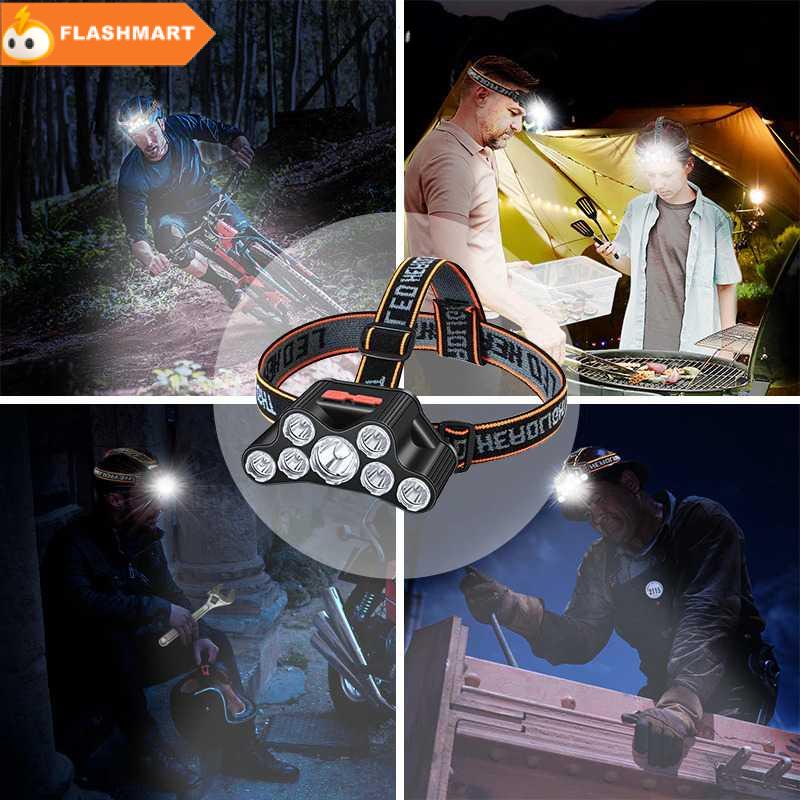 FLASHMART Senter LED Kepala Headlamp 7 XPG - F-T26