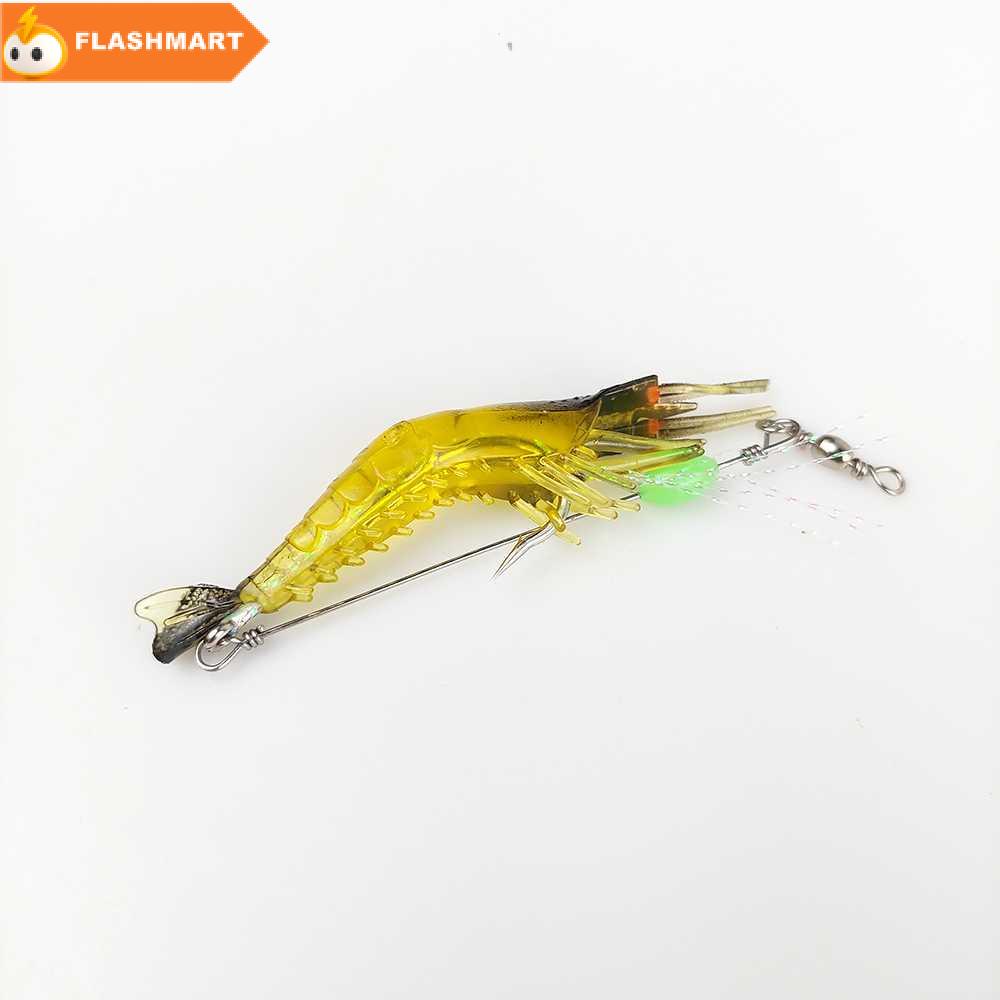 FLASHMART  Umpan Pancing Udang Kecil Luminous Shrimp Soft Bait Lure