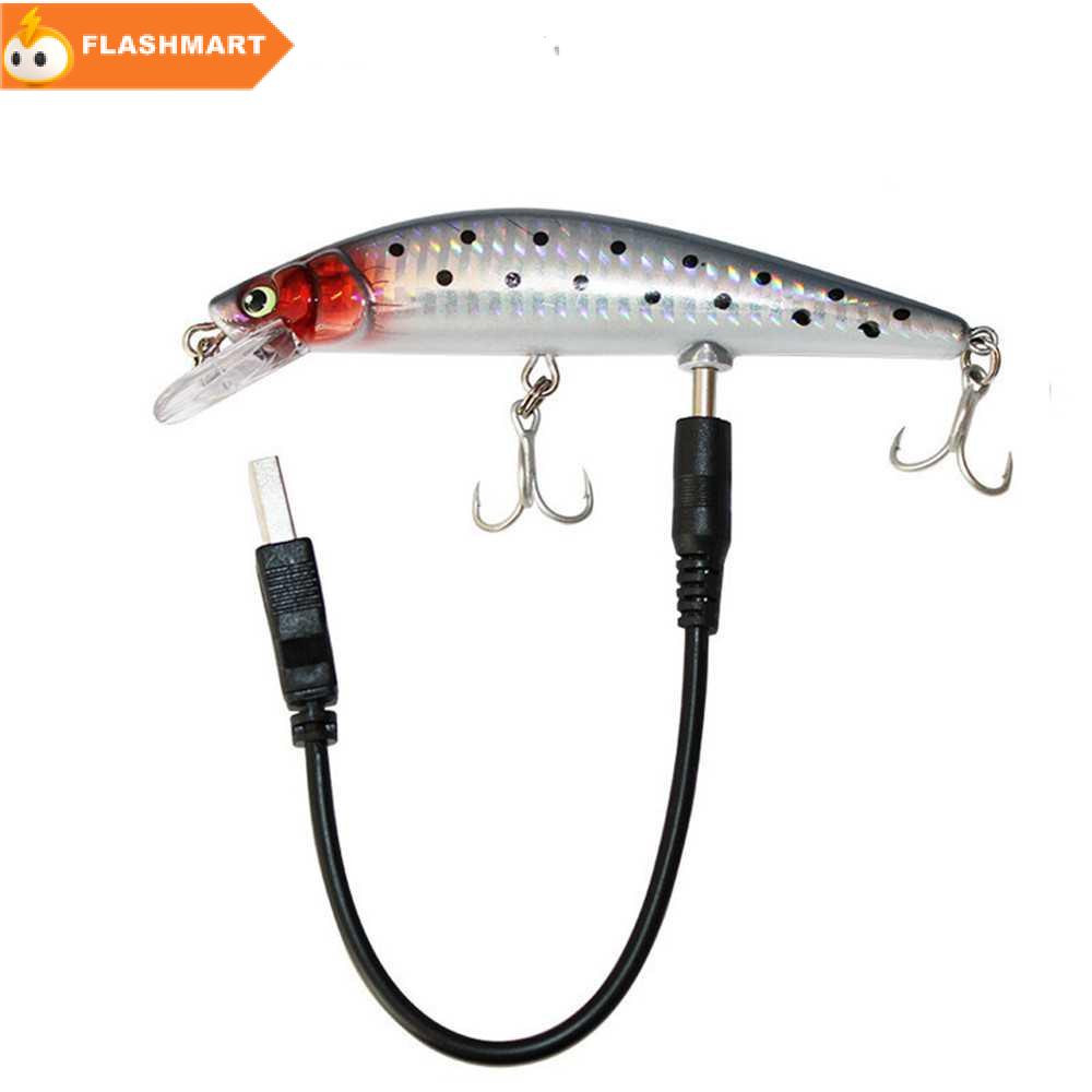 FLASHMART  Umpan Pancing Ikan Flashing LED Floating Lure Bait Recharge - M10