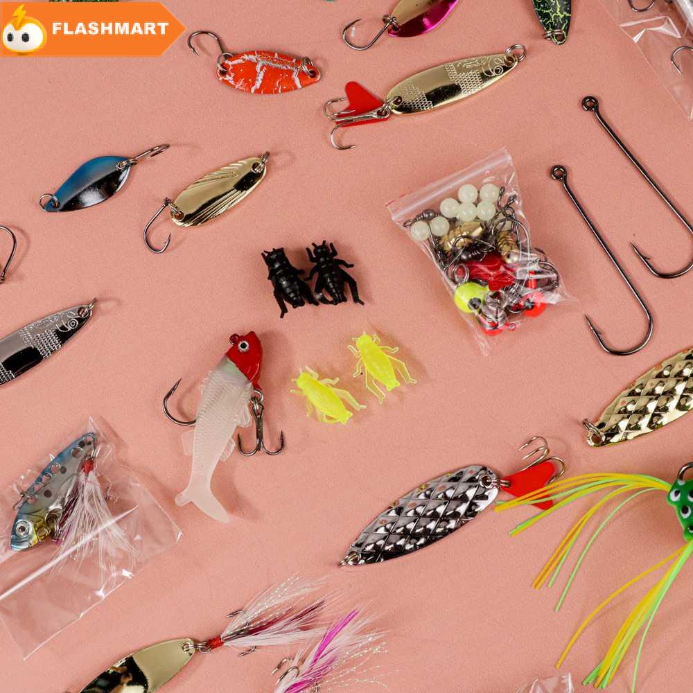 FLASHMART Umpan Pancing Ikan Set Fishing Bait Kit 140PCS - DWS250-E