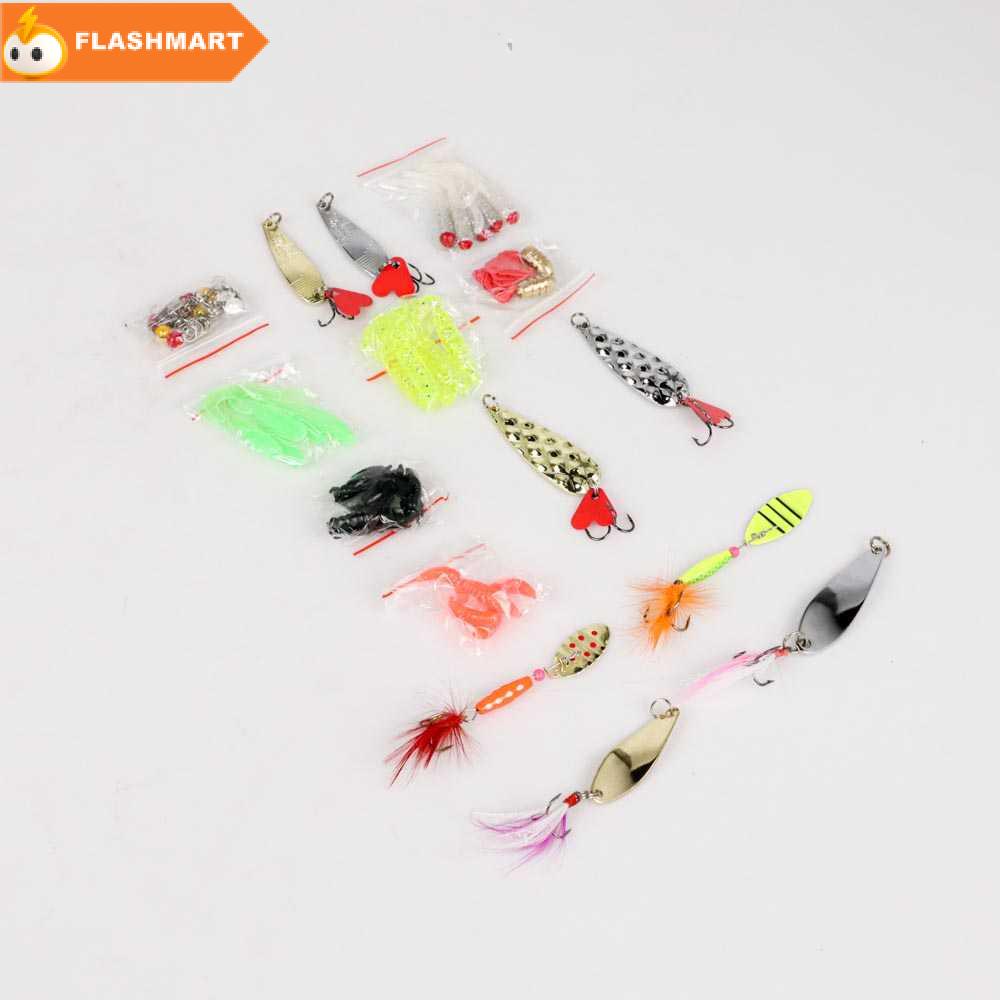 FLASHMART Umpan Pancing Ikan Set Fishing Bait Kit 109PCS - DWS250-G