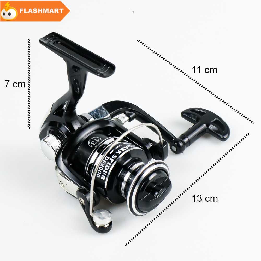 FLASHMART  Dark Spider DS2000 Spinning Reel Pancing 5.2:1 12+1 Ball Bearing