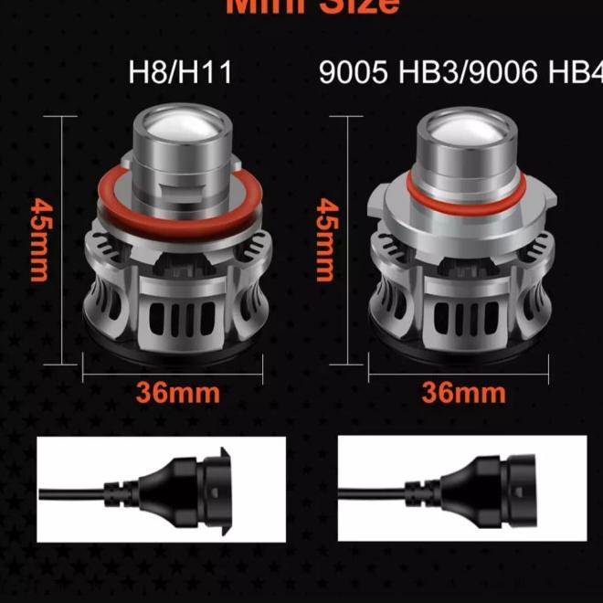 Led Laser Foglamp Headlamp H11 H8 H16 Super Terang