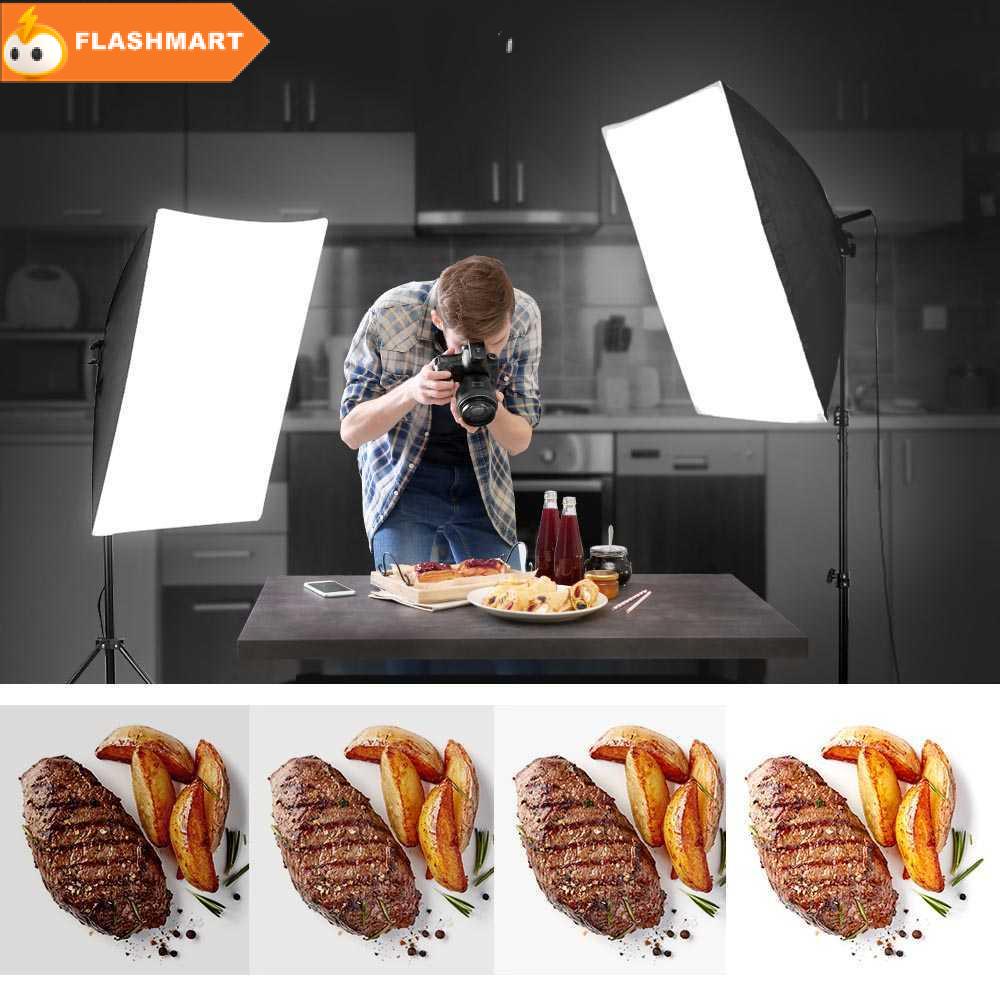 FLASHMART TaffSTUDIO Payung Softbox Reflektor 50x50cm E27 Single Socket - LD-TZ206