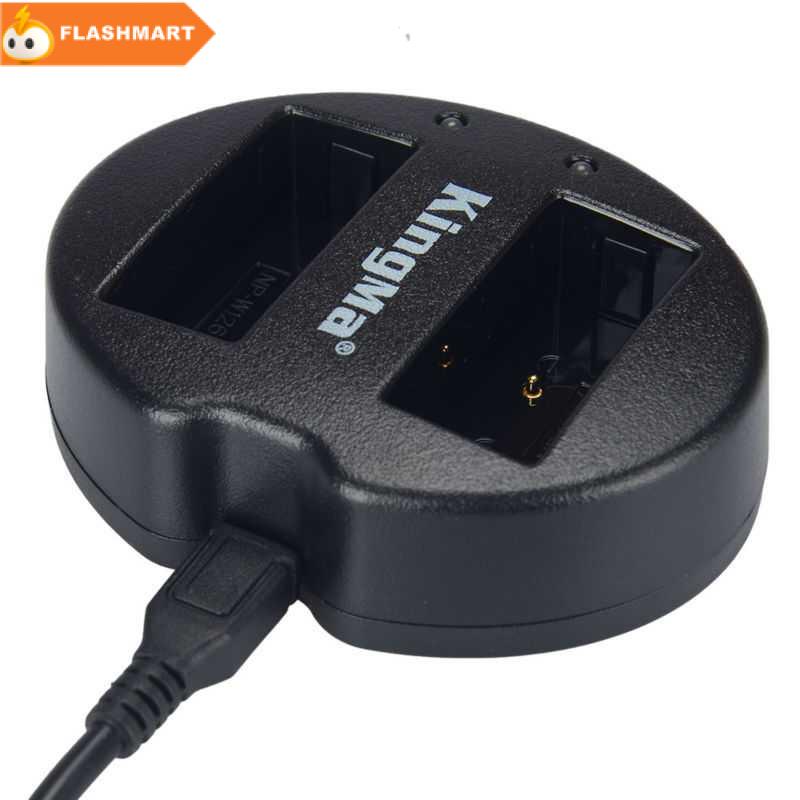 FLASHMART KingMa Charger Baterai 2 Slot Fujifilm X-Pro2 X-Pro1 X-T2 - BM015-W126