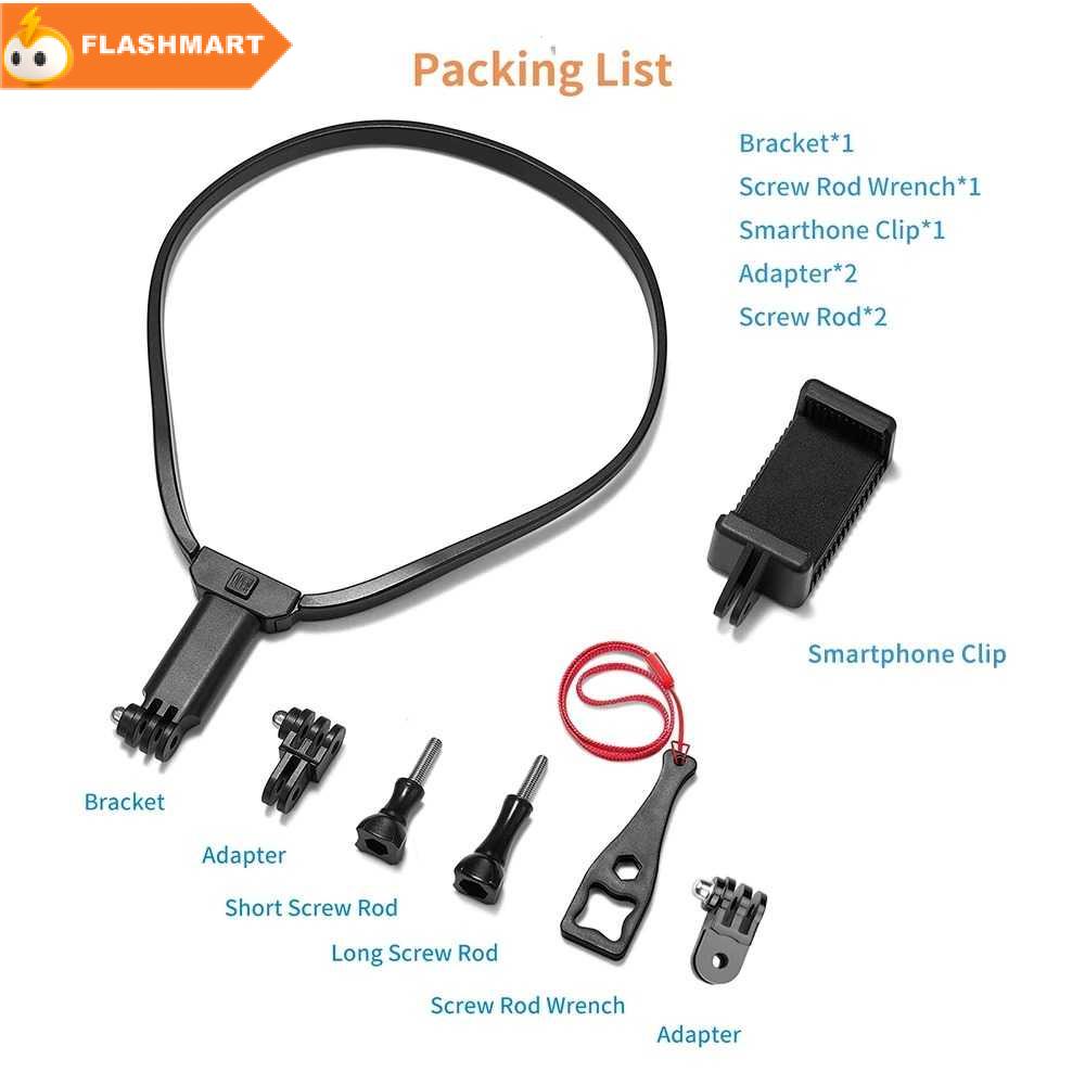 FLASHMART TELESIN Strap Tali Kalung Neck Mount Action Cam Smartphone - GP-HNB-U1