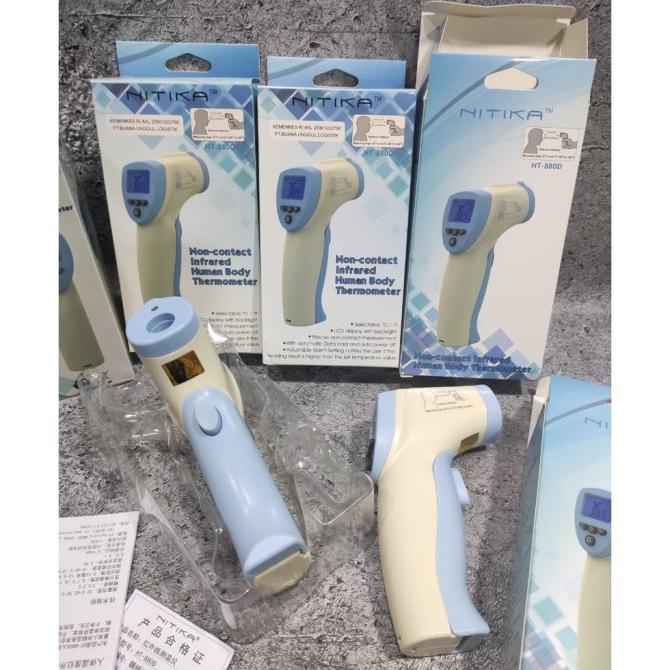 READY NITIKA THERMOMETER THERMOGUN THERMO INFRARED NON CONTACT BODY