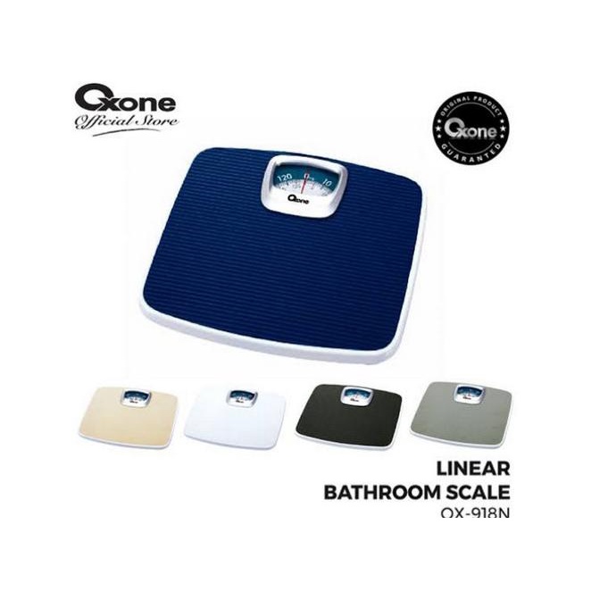 Oxone OX-918N Bathroom Scale Timbangan Badan Manual Motif Garis