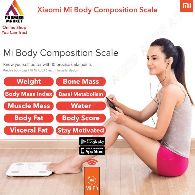 Xiaomi Mi Body Composition Scale - Timbangan Body Fat Digital Smart