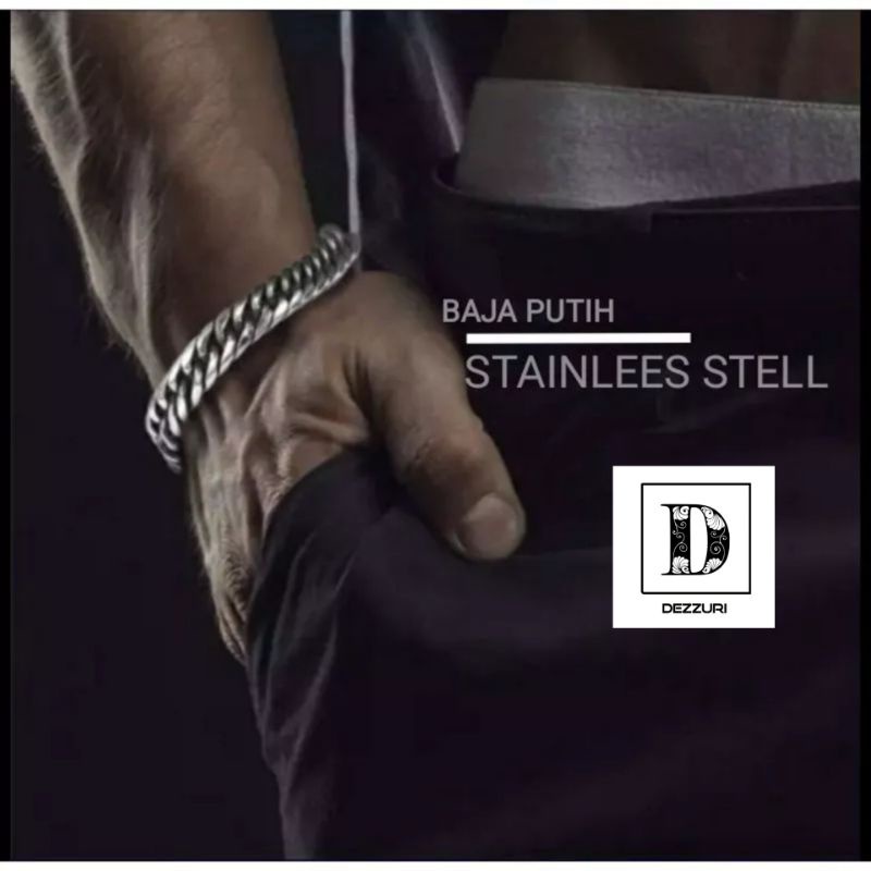 GELANG RANTAI TITANIUM PRIA MACHO | GELANG MODEL RANTAI PRIA SIMPEL