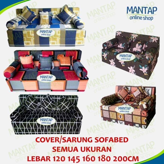 cover sofa bed inoac / sarung sofa bed sofabed 120 145 160 180 200cm