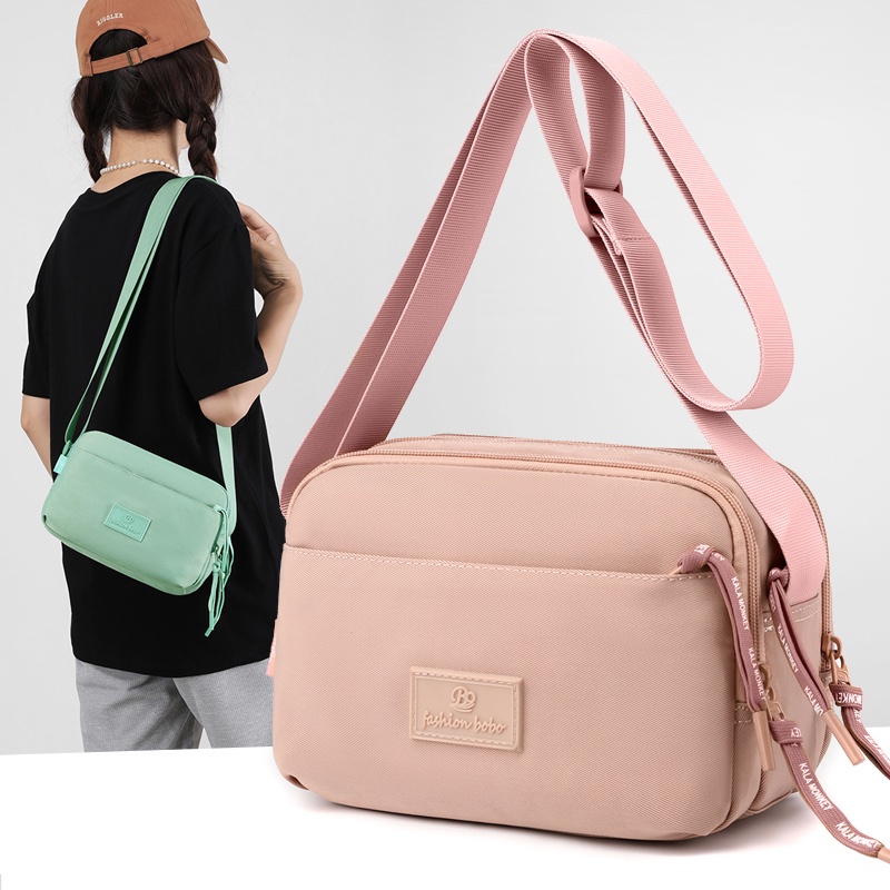 Tas selempang BOBO FASHION 9923-9  tas selempang wanita original import terbaru tas nilon waterproof