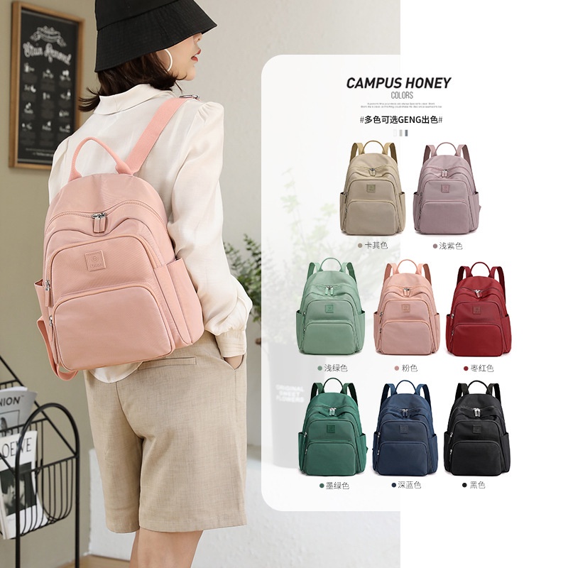 Tas ransel CHIBAO 3089 Original import tas ransel wanita Nilon waterproof tas ransel  laptop 13in