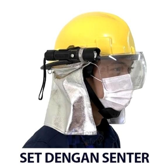 Terlaris Helm Pemadam Kebakaran / Helm Damkar Dengan Senter Berkualitas