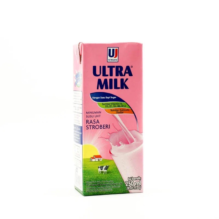 

Ultrajaya Ultra Milk Strawberry 250ml