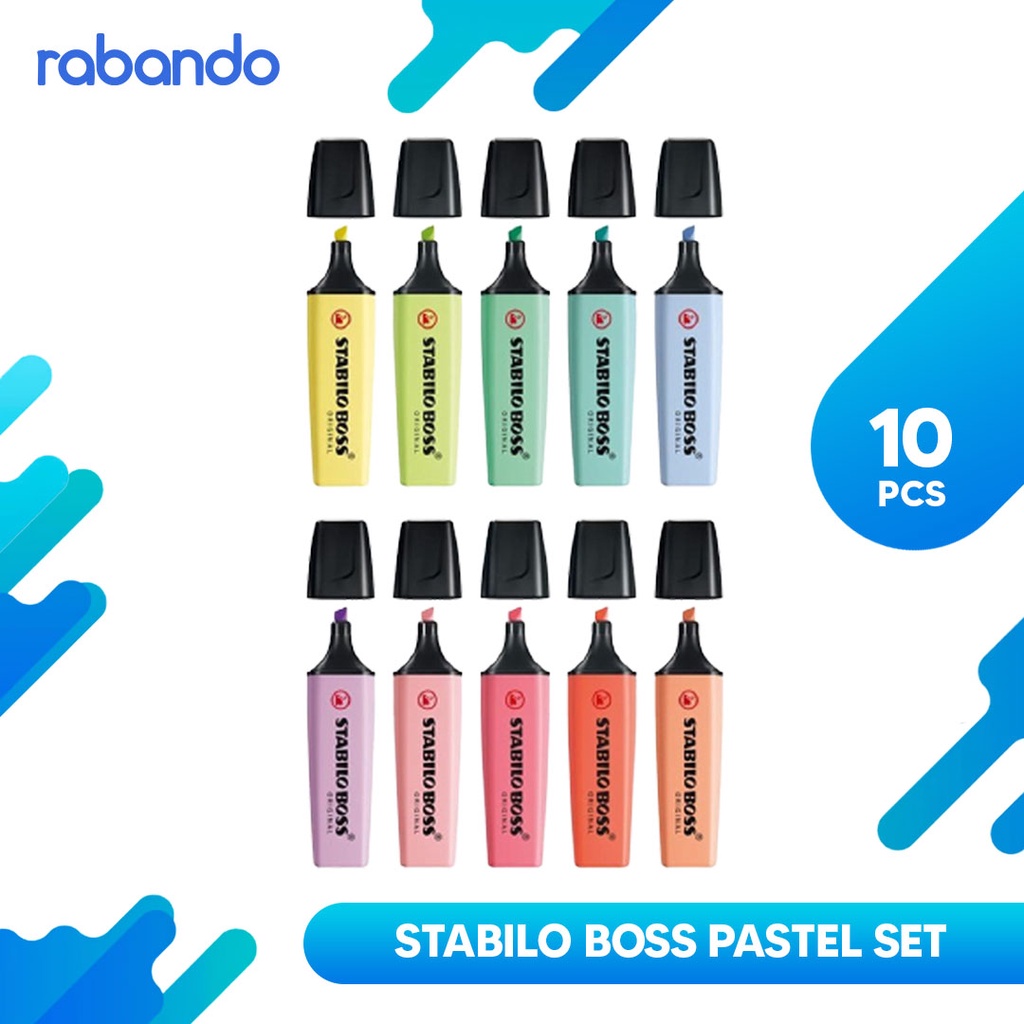 

STABILO Set 10 Warna - BOSS Pastel Termurah