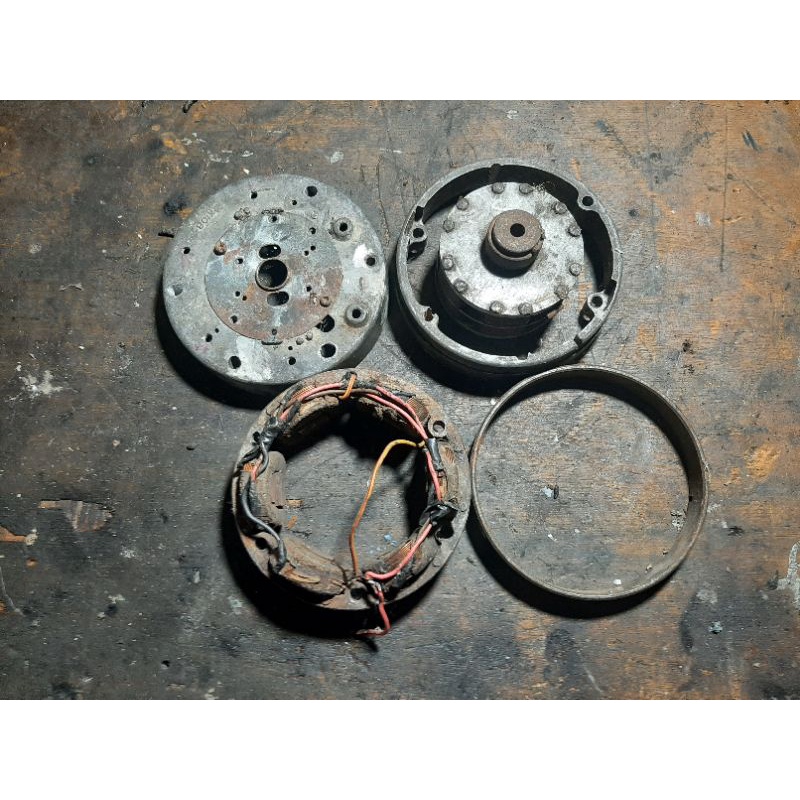 Spul Magnet + Plat Plendes Yamaha RX Twin 125 RX125 Twin KODE 1E7