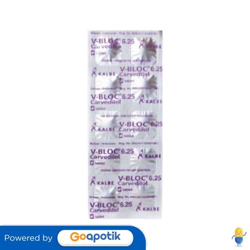 V-BLOC 6.25 MG STRIP 10 TABLET