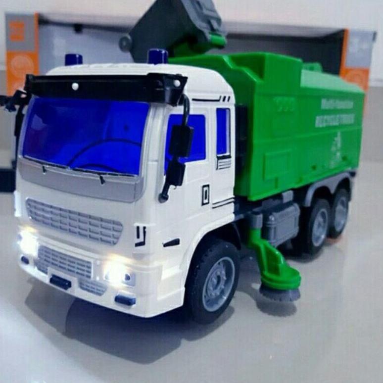 MAINAN ANAK MOBIL RC TRUCK SAMPAH REMOTE CONTROL CITY TRUCK SAMPAH HIJAU K632 MAFIA JAMBU
