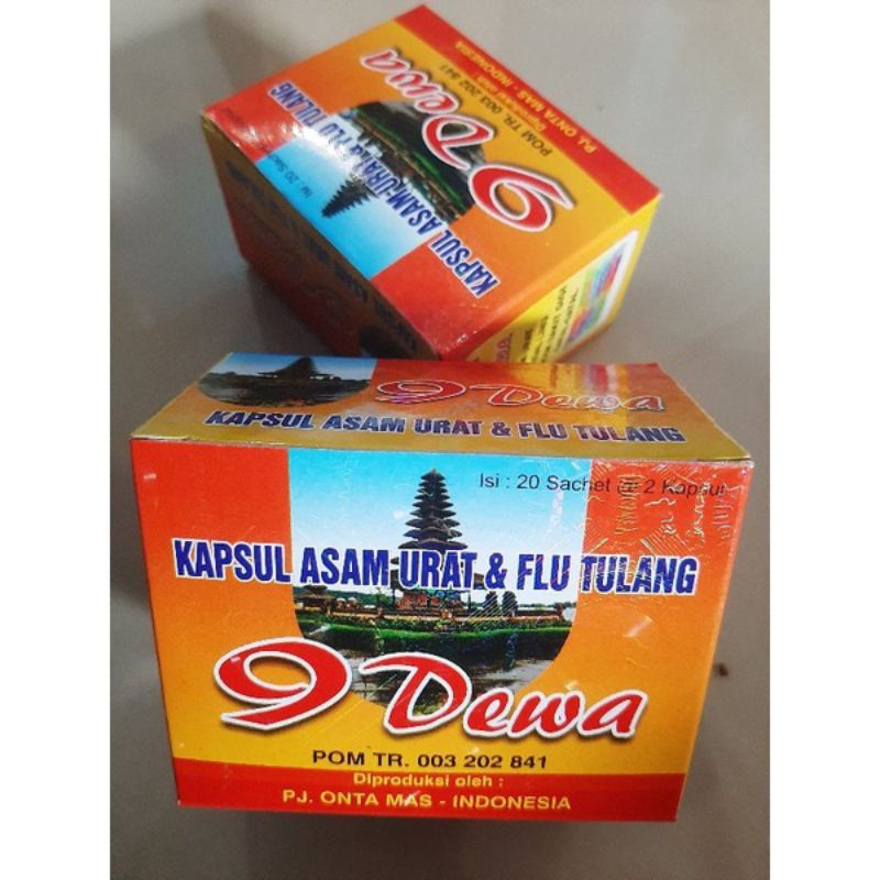 Kapsul Asam Urat 9 Dewa 100% Original