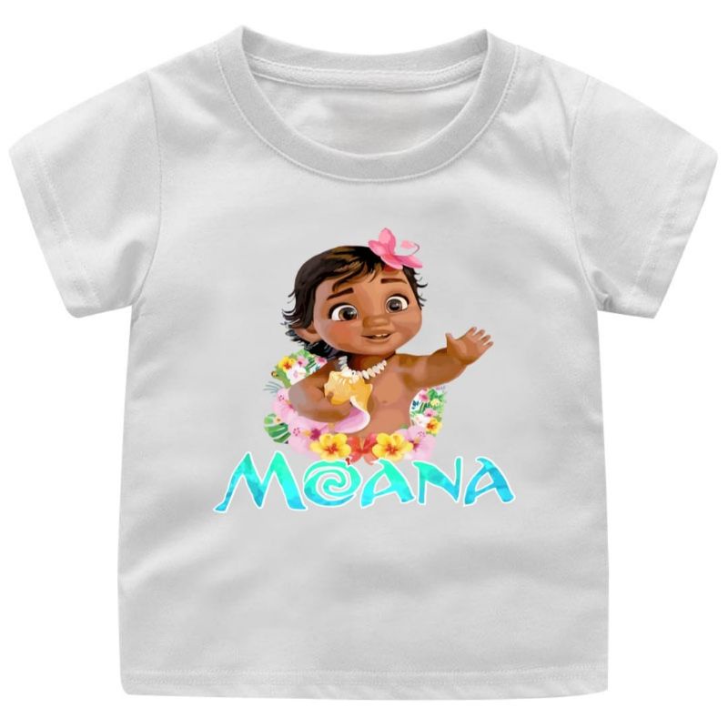 Baju Kaos Usia 1-12Tahun BABY MOANA CUTE