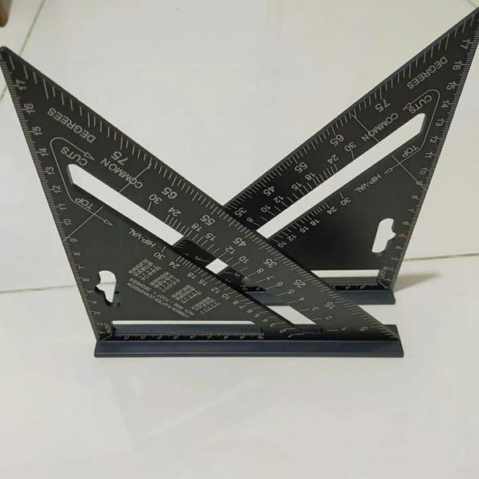 

Speed Square Solid 7" Black Premium Quality - Penggaris Siku Segitiga