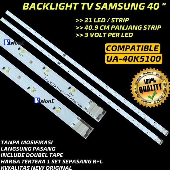BACKLIGHT SAMSUNG 40INC UA40K5100 LAMPU BACKLIGHT TV SAMSUNG 40INC UA40K5100