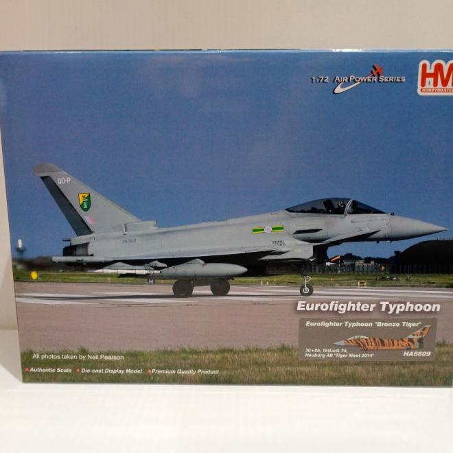 Diecast Pesawat Tempur Hobby Master Eurofighter Typhoon Bronze Tiger
