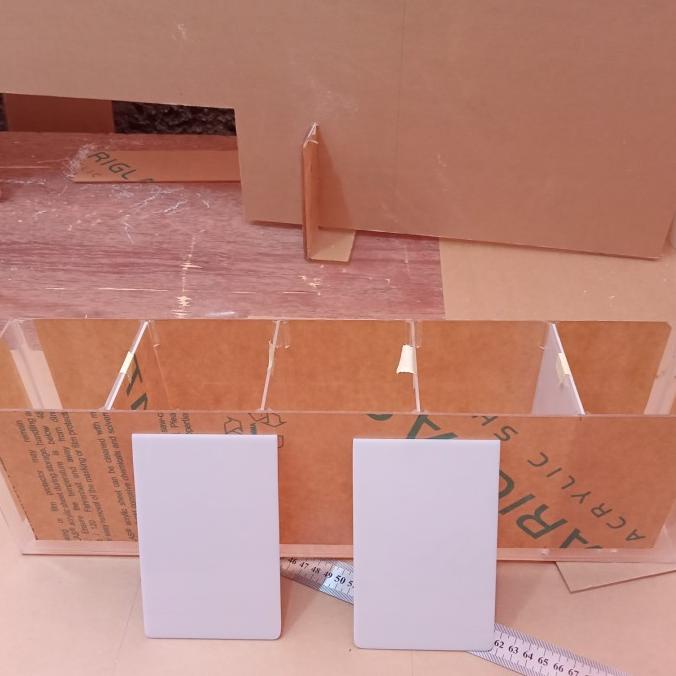 Soliter Ikan Cupang Acrylic /Aquarium Cupang Akrilik Sekat5 Kamar 2Mm