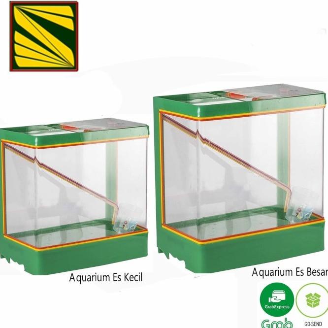 Aquarium Es Kelapa Acrylic Es Buah + Gayung / Kotak Akrilik Es Buah