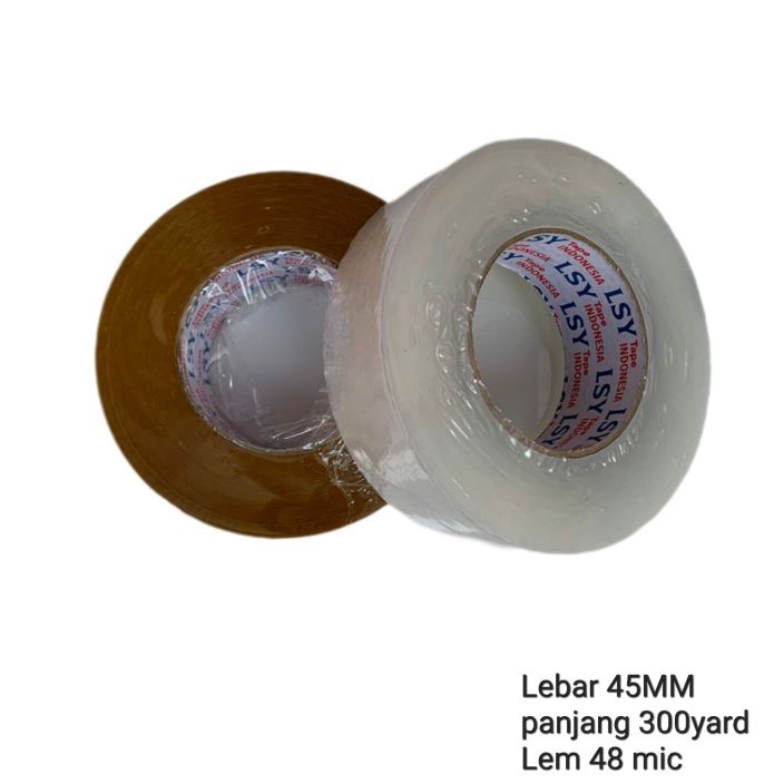 

❤[PROMO ⚡ALE!!!]❤ lakban bening / coklat jumbo 300yard full KUALITAS DAIMARU tebal 48 micron