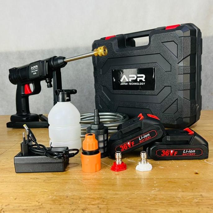 New Mesin Cuci Motor Mobil Apr Japan A10 2Baterai Jet Cleaner Cordless Ste Terbaik